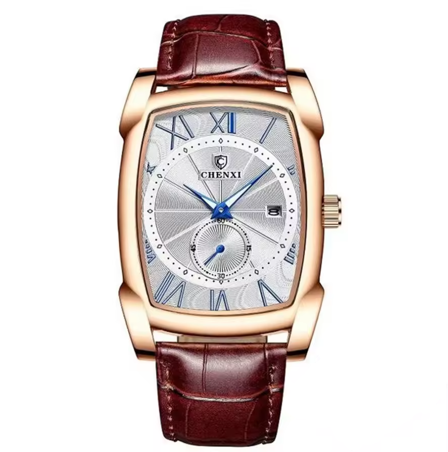 Montre luxueuse en cuir pour Hommes