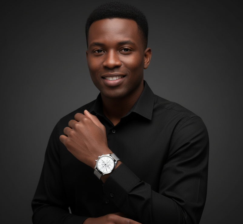 Montre élégante avec bracelet en acier milanais