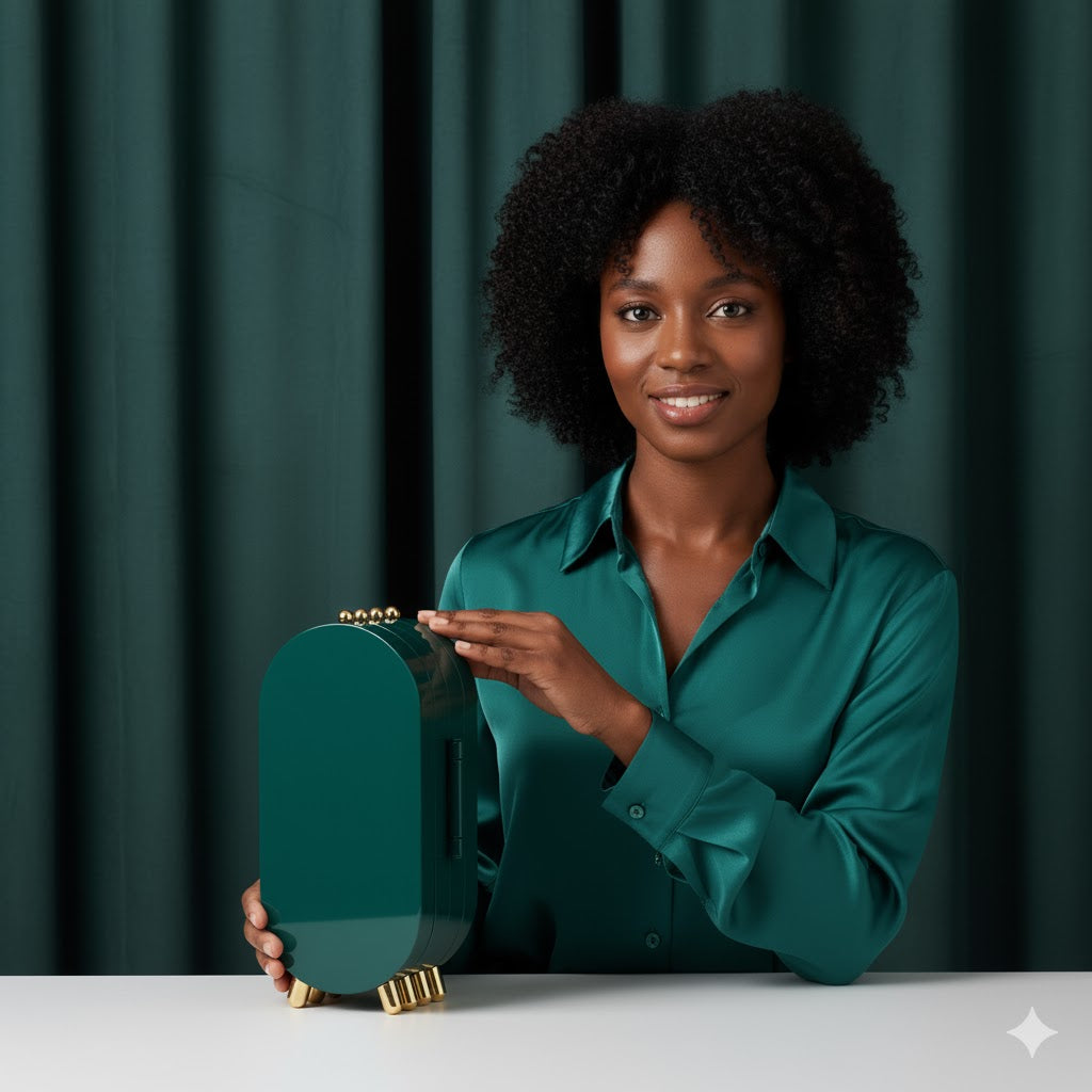 Boîte à Bijoux Pliable Élégante à 4 Compartiments