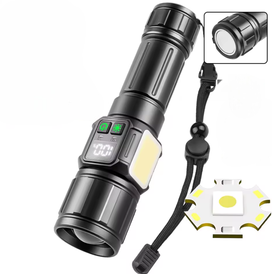 Lampe de Poche Multifonctions avec Lumière d'Urgence