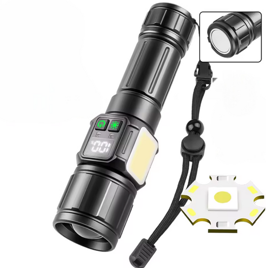 Lampe de Poche Multifonctions avec Lumière d'Urgence