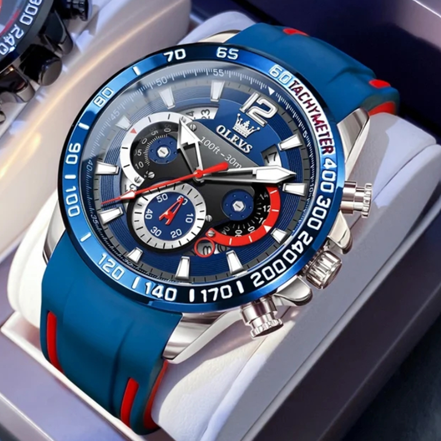 Montre stylée avec bracelet en silicone confortable