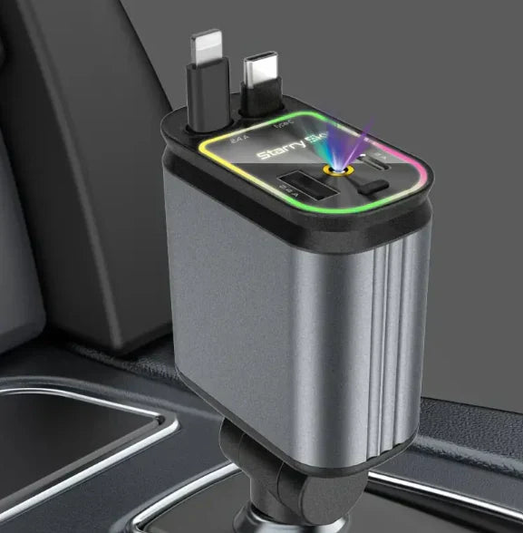 Быстрый выдвижной автомобильный зарядник