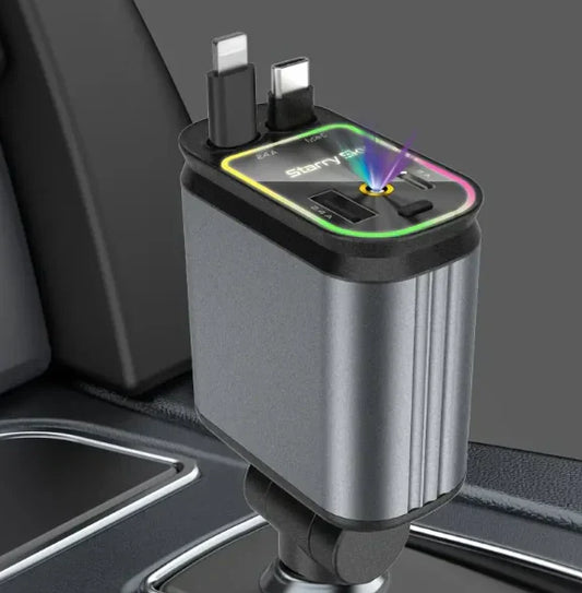 Быстрый выдвижной автомобильный зарядник